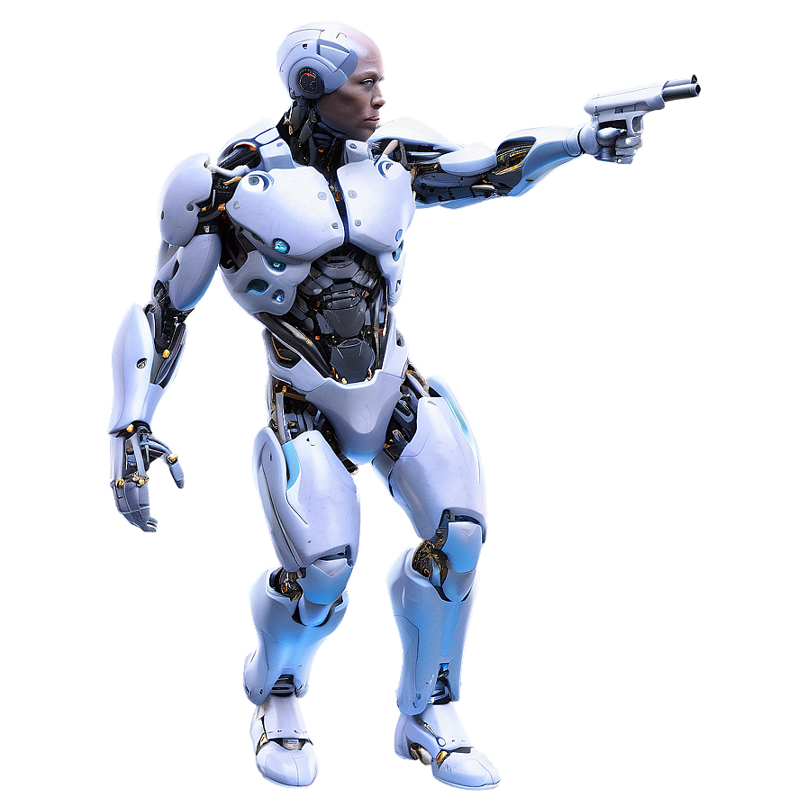 Cyborg With Integrated Weapons Png Icw58