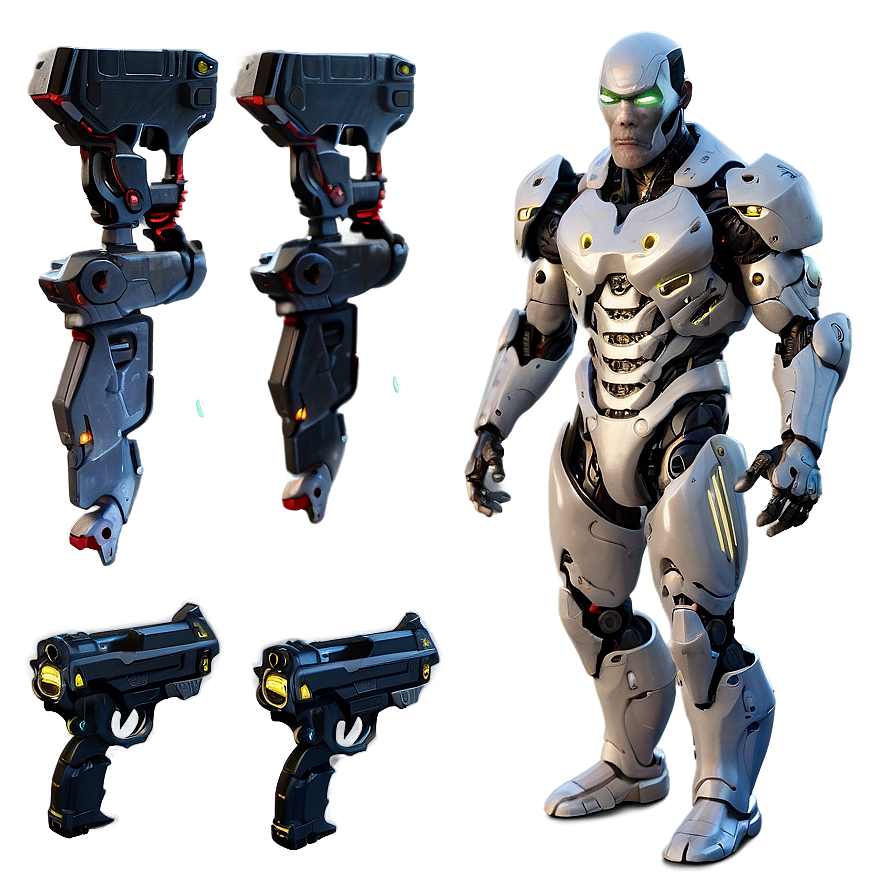 Cyborg With Integrated Weapons Png Ugo