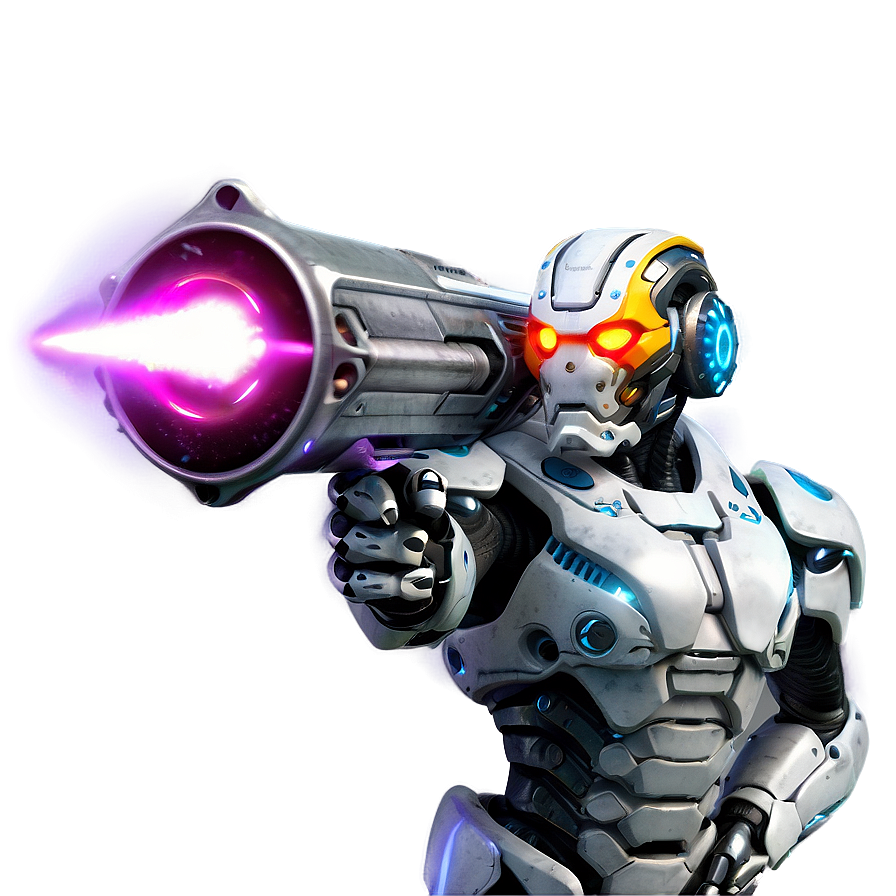 Cyborg With Laser Cannon Png Gqt