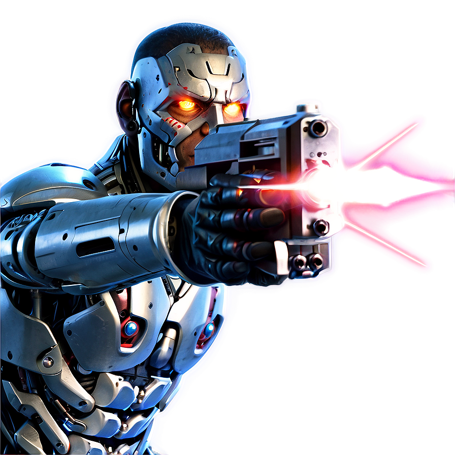 Cyborg With Laser Cannon Png Pkj90