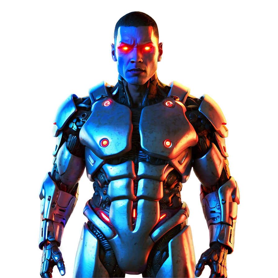 Cyborg With Laser Eyes Png 06242024