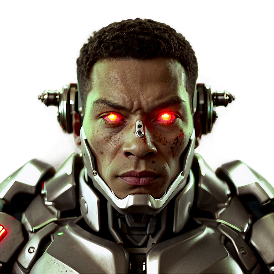 Cyborg With Laser Eyes Png 06242024