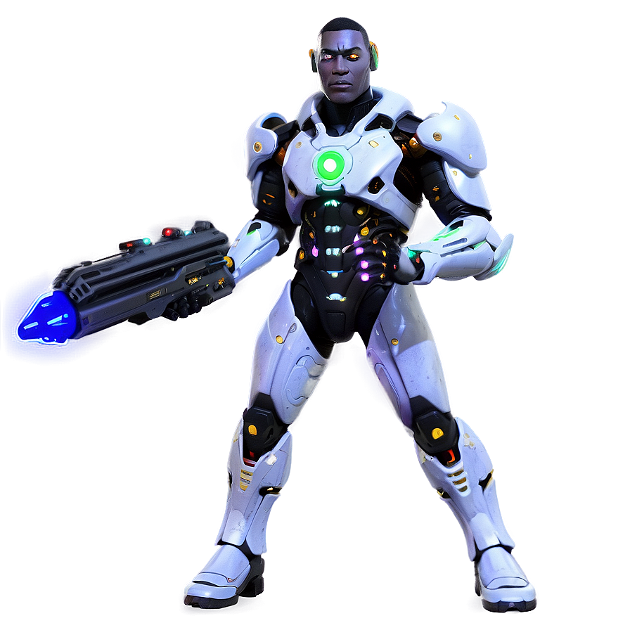 Cyborg With Plasma Cannon Png 06242024