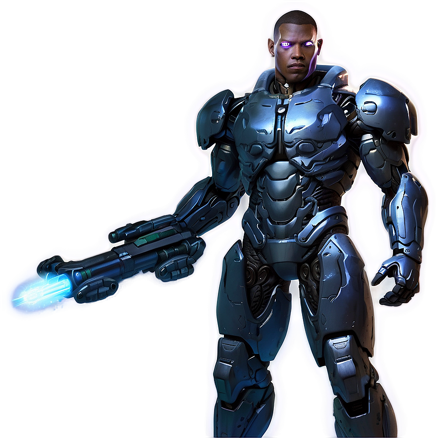 Cyborg With Plasma Cannon Png 52