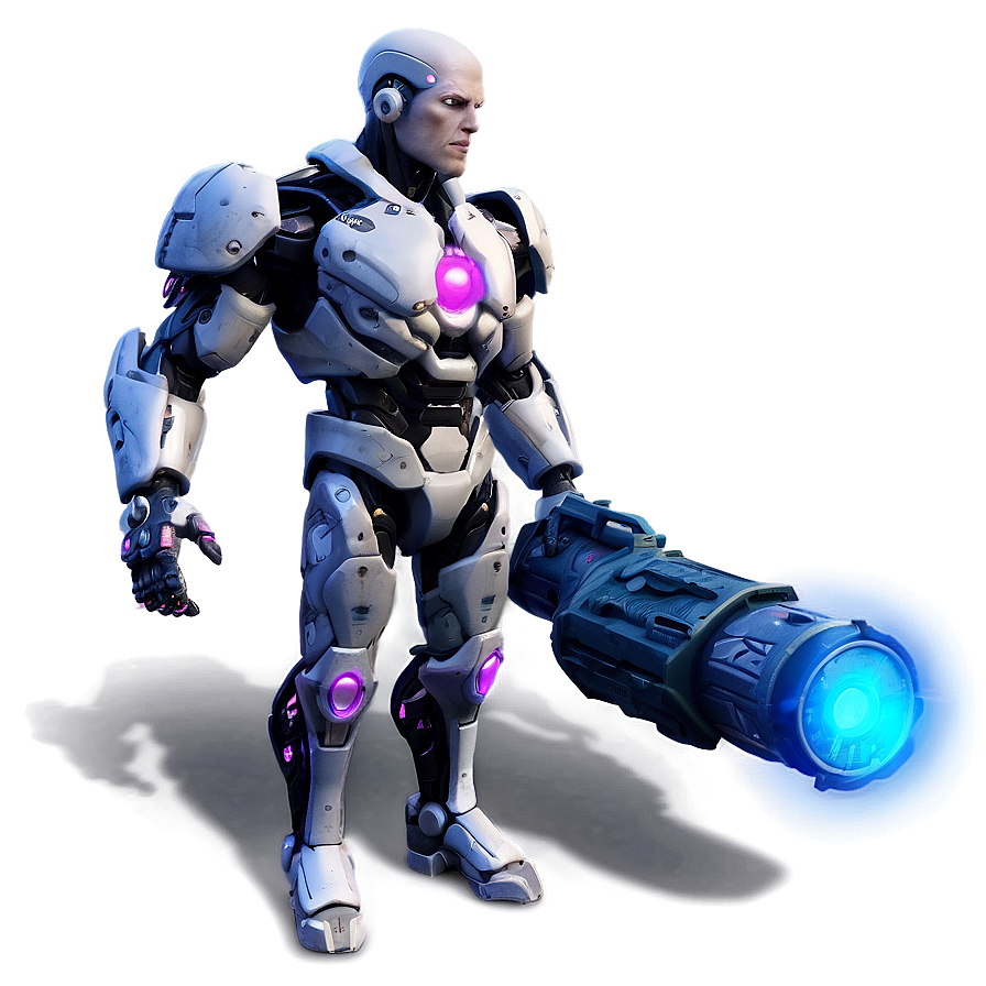 Cyborg With Plasma Cannon Png Tbc