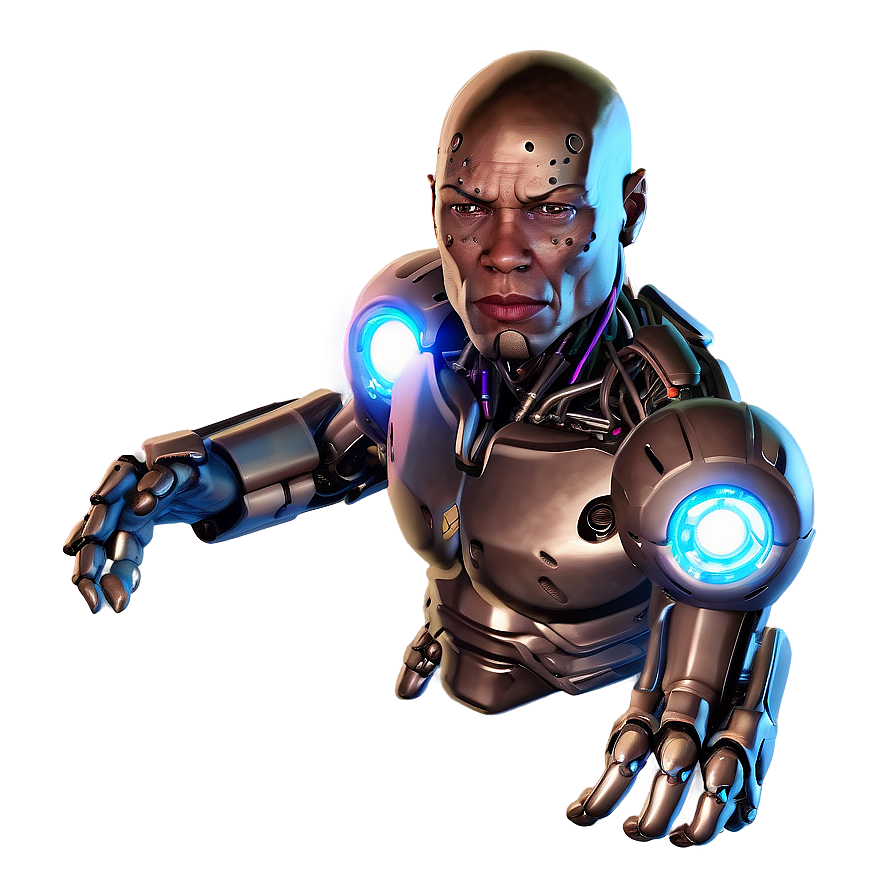 Cyborg With Shield Generator Png 06242024