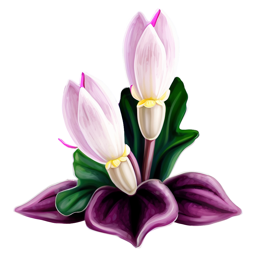 Cyclamen Flower Drawing Png 05252024