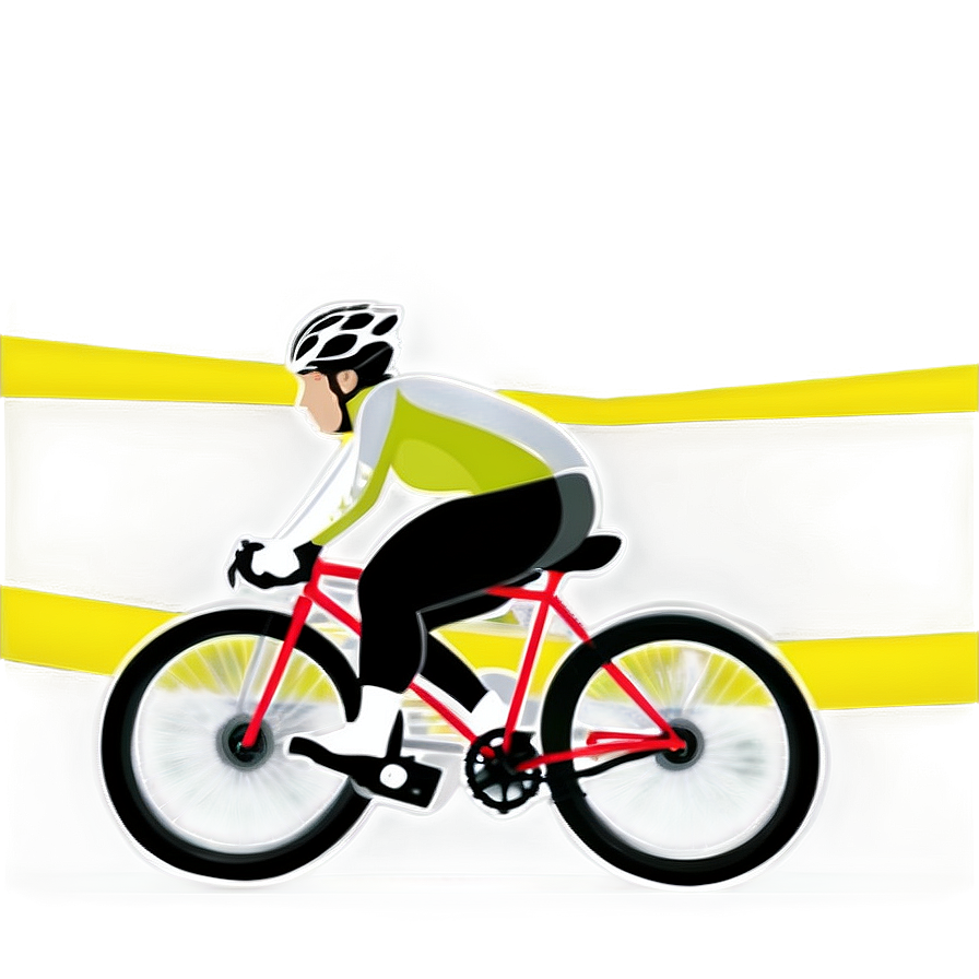 Cyclist Crossing Finish Line Png Pwp