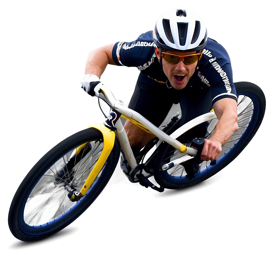 Cyclist Performing Stunt Png 52