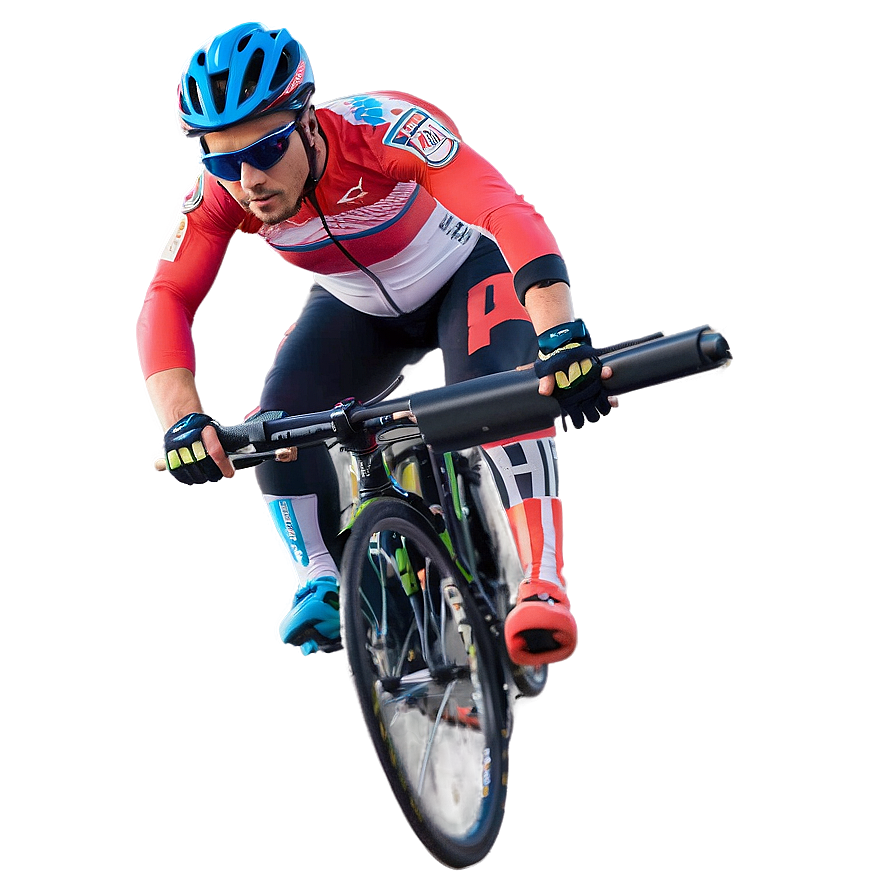 Cyclist Performing Stunt Png 93