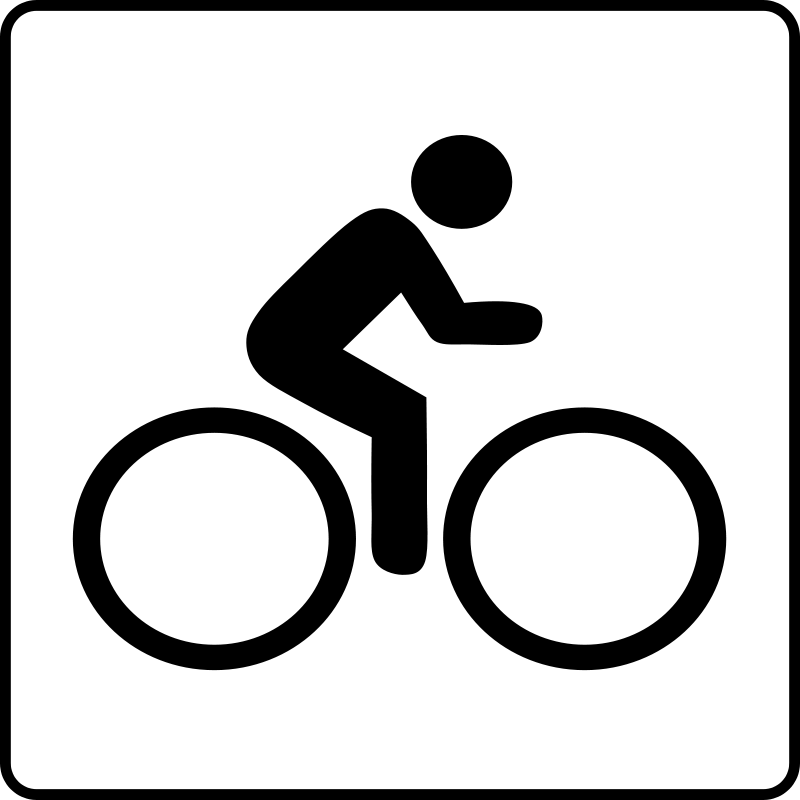 Cyclist Silhouette Icon