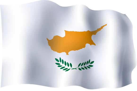 Cyprus National Flag Waving