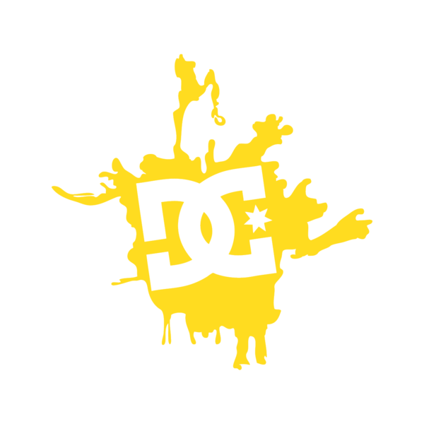 D C Skateboarding Logo Splash