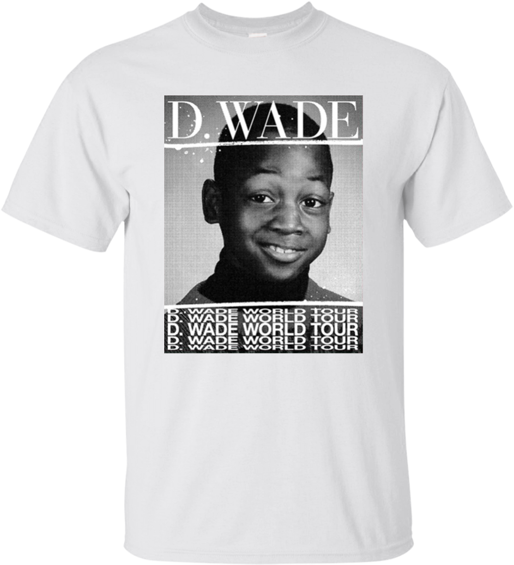 D Wade World Tour T Shirt Design