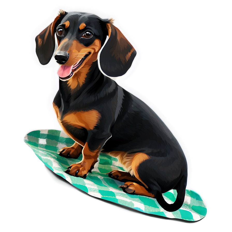 Dachshund Picnic Fun Png 06122024