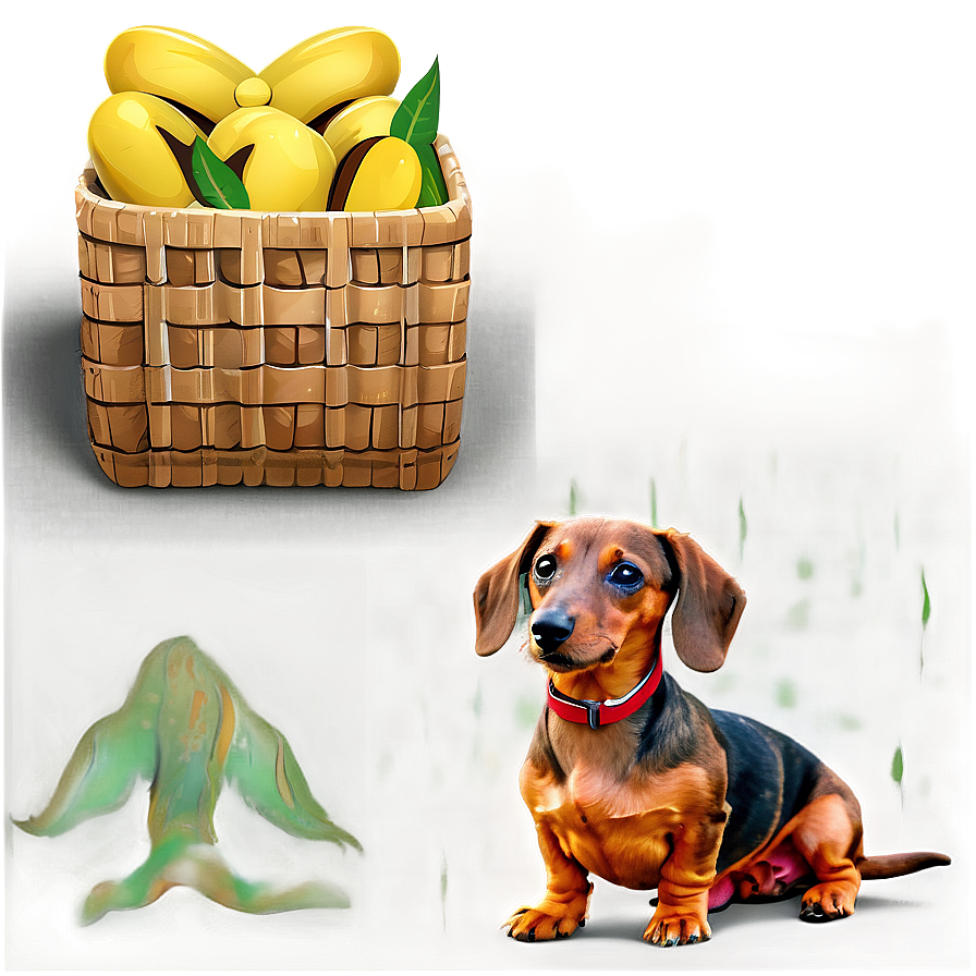 Dachshund Picnic Fun Png Dsn