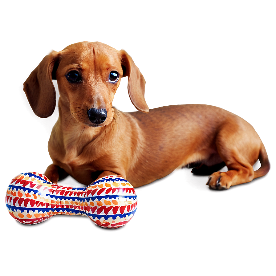 Dachshund With Toys Png 59