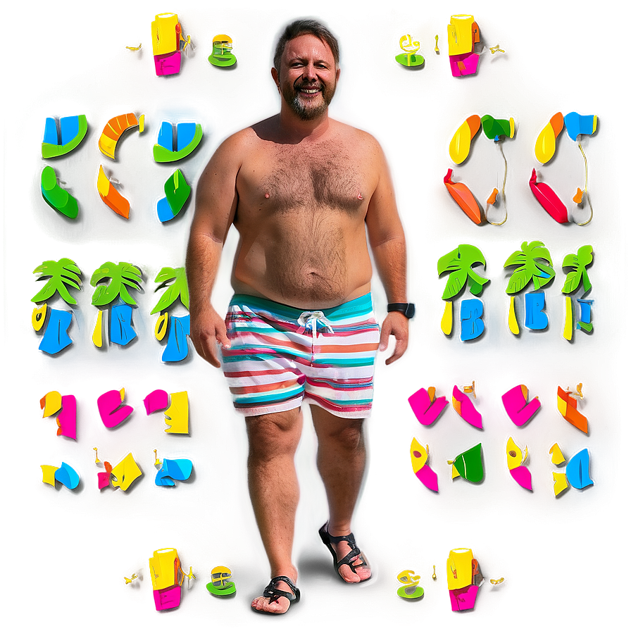 Dad Bod Staycation Png Epr