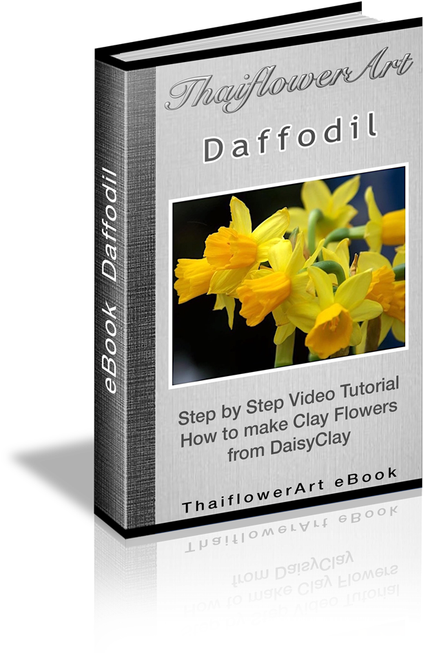 Daffodil Clay Flower Arte Book Cover