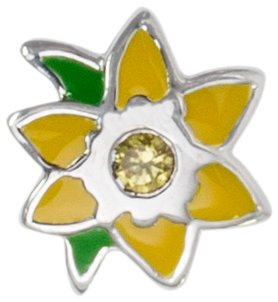 Daffodil Inspired Jewelry Pin