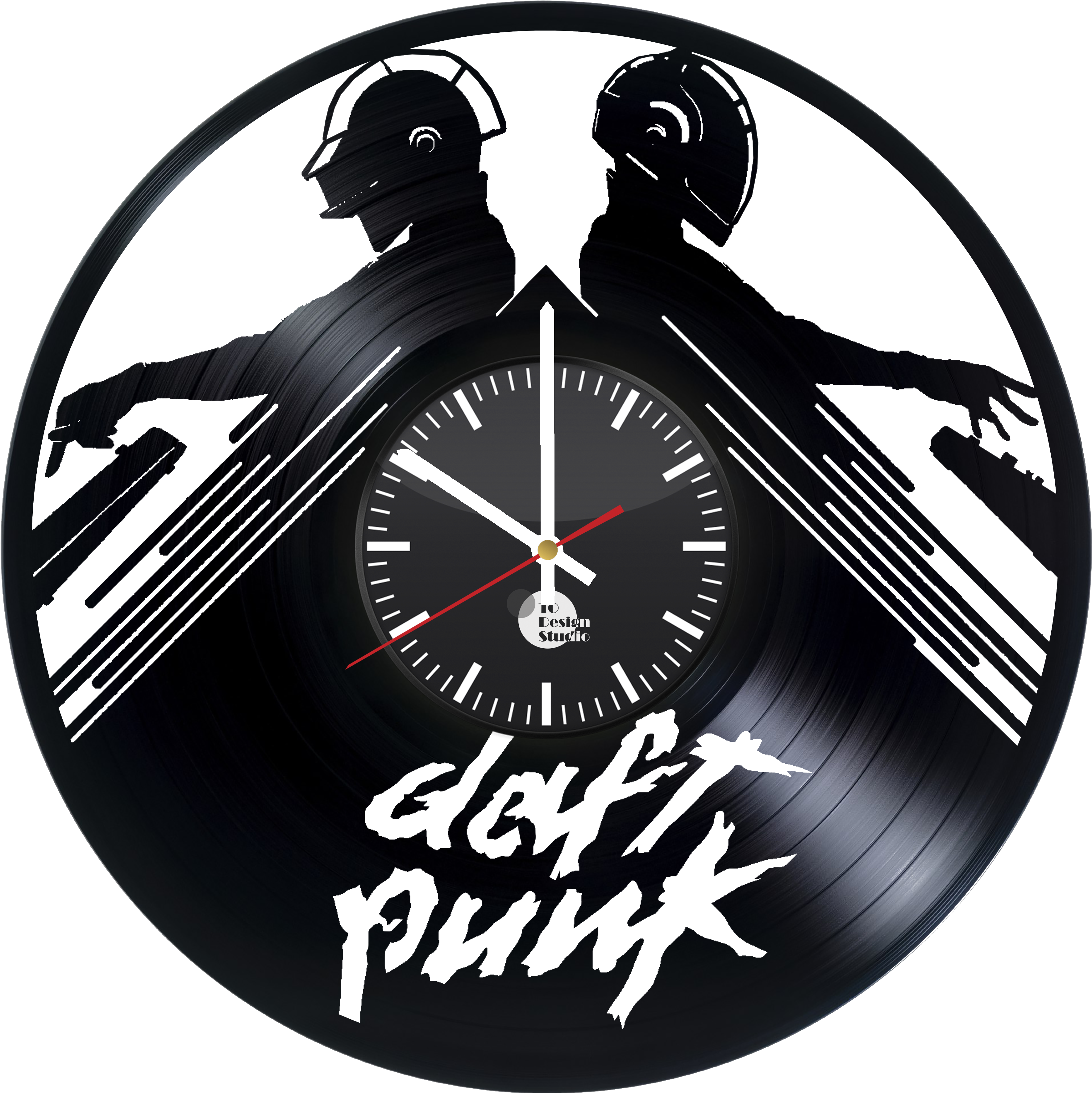 Daft Punk Vinyl Clock Design