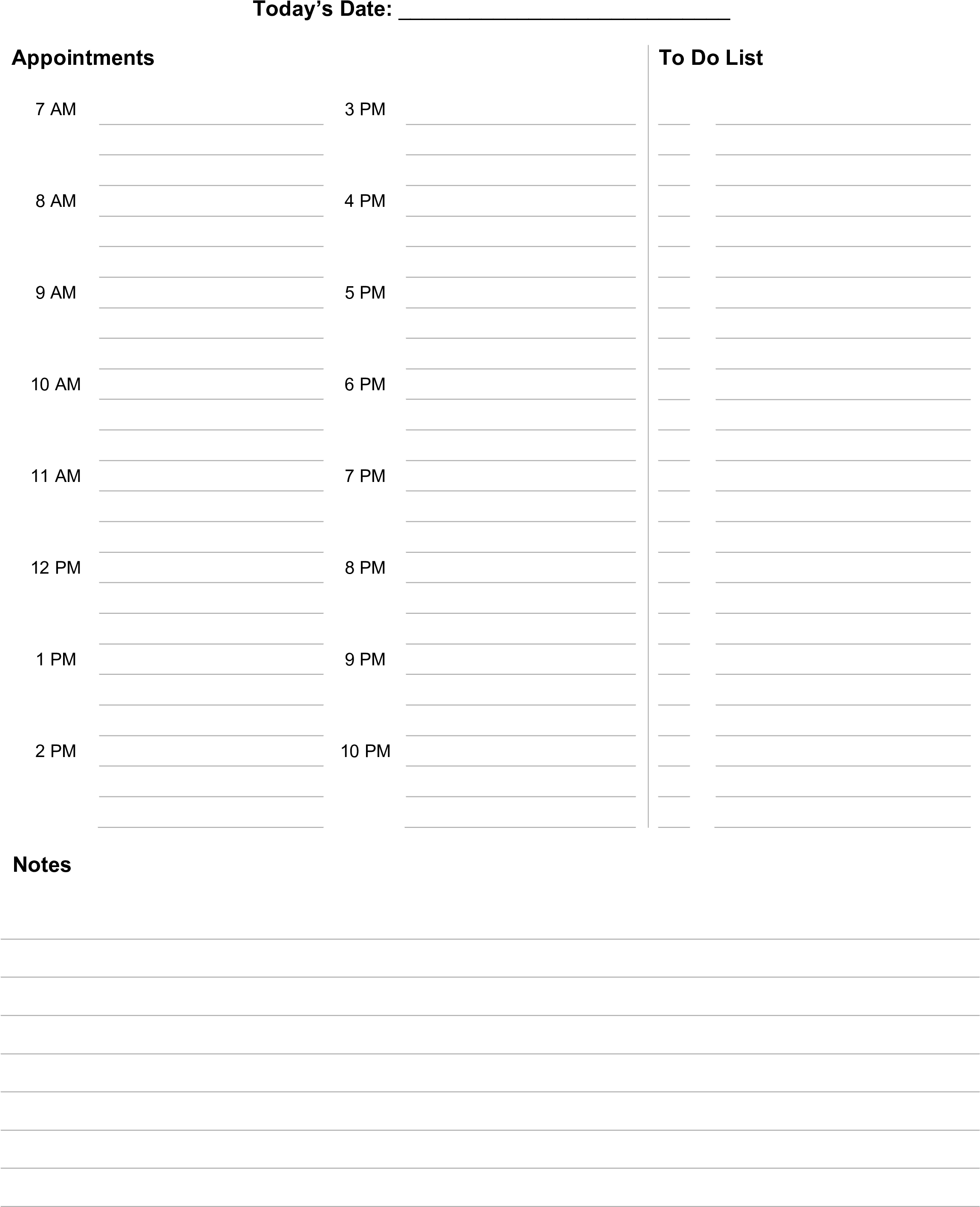 Daily Appointment Scheduleand Task List