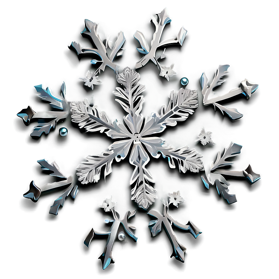 Dainty Snowflake Graphic Png 05252024