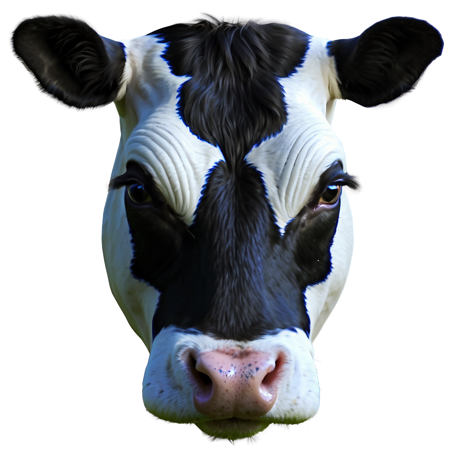 Dairy Cow Head Graphic Png 06212024