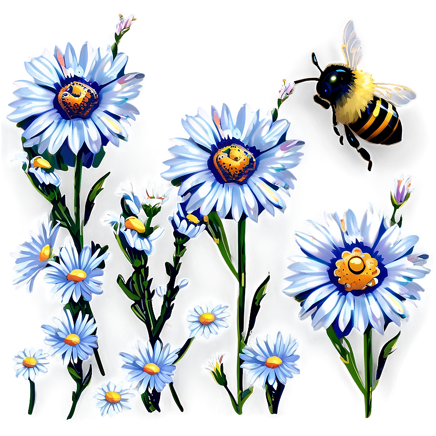 Daisies And Bees Png Son26