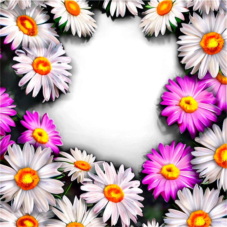 Daisies Chain Border Png 06122024