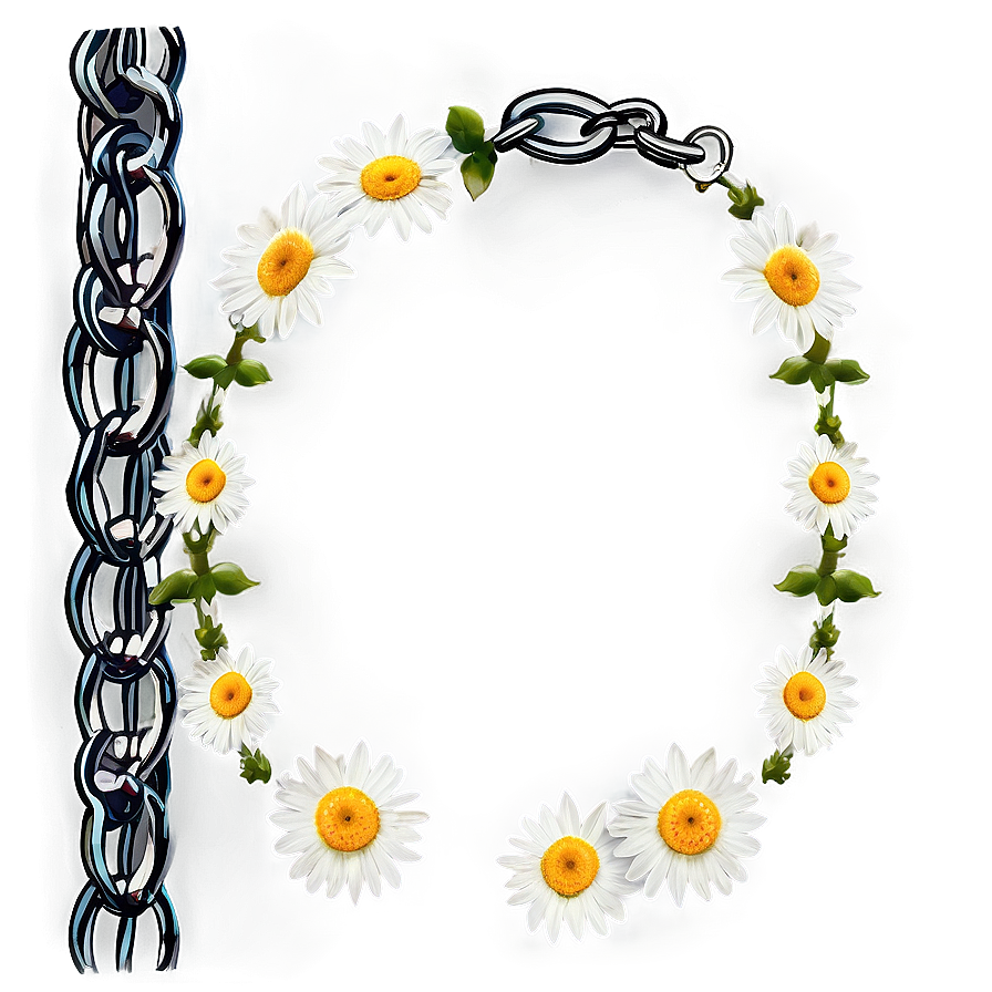 Daisies Chain Border Png Wjw47