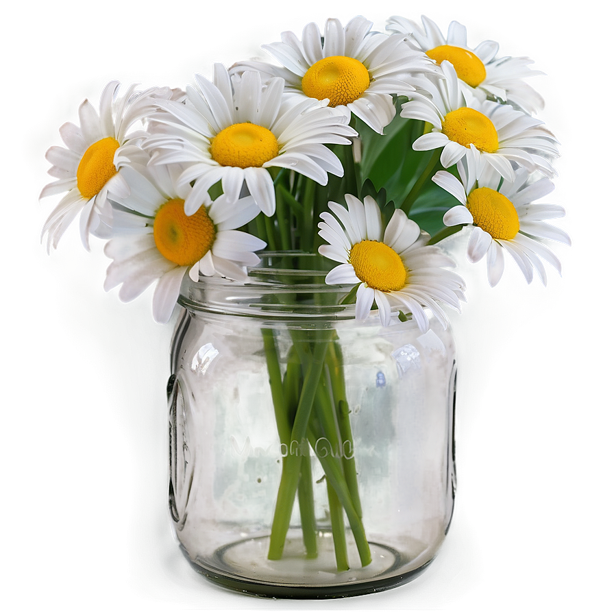 Daisies In Mason Jar Png Ogg17