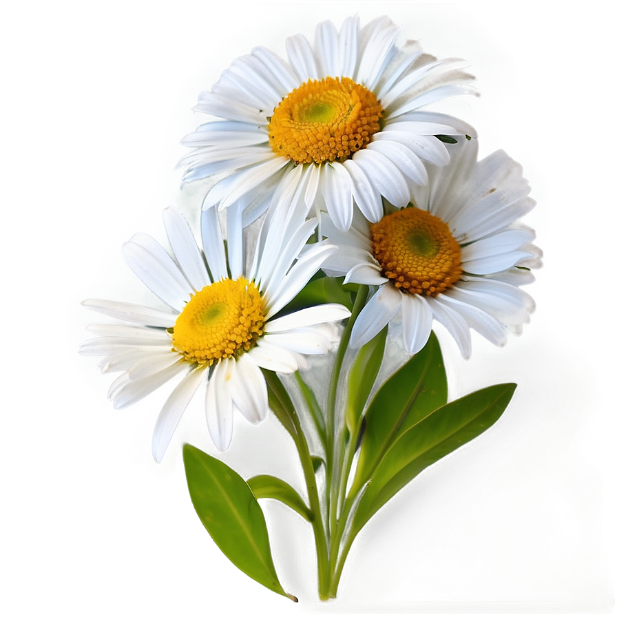 Daisies On White Background Png 71