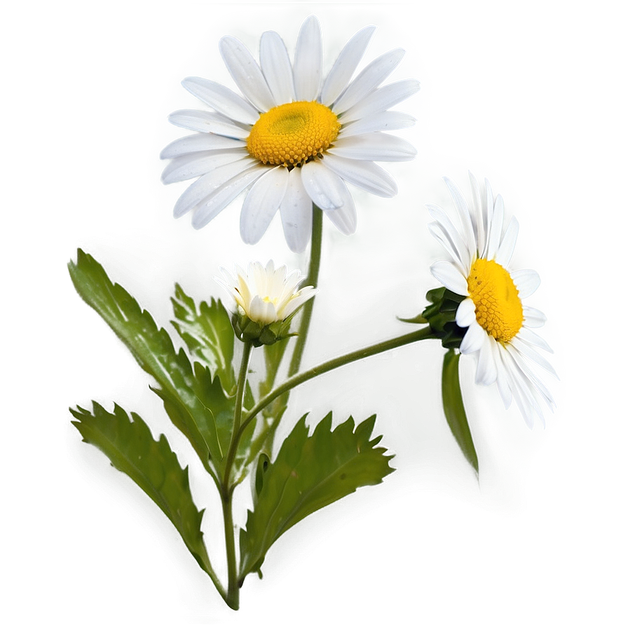 Daisies On White Background Png Arh81