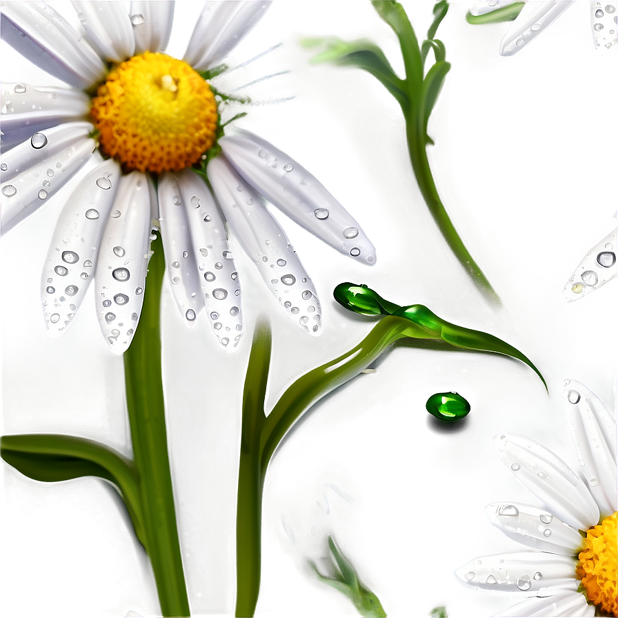 Daisies With Raindrops Png 56