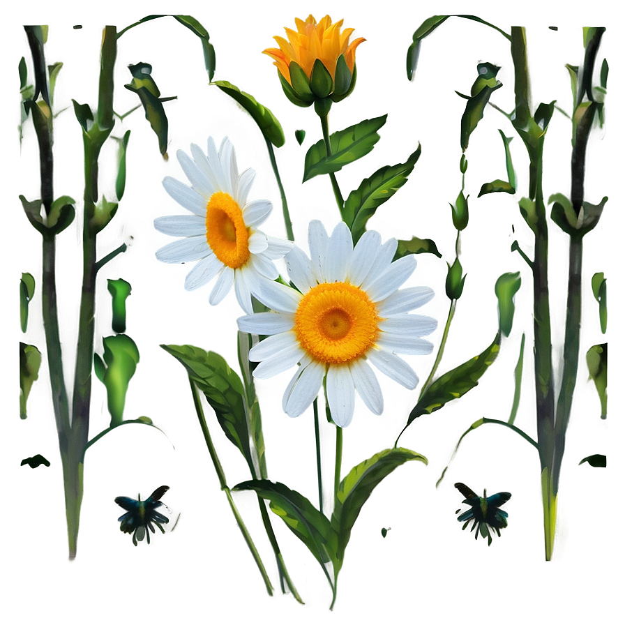 Daisy Fabric Png 4