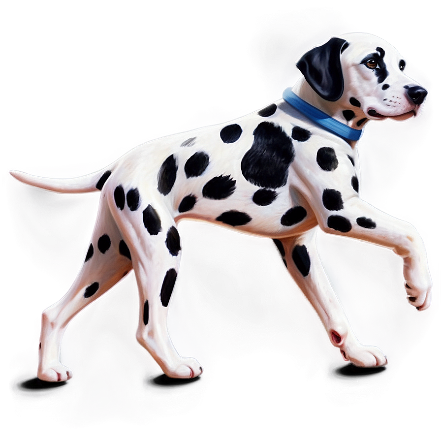 Dalmatian Dog Walking Side View Png 77