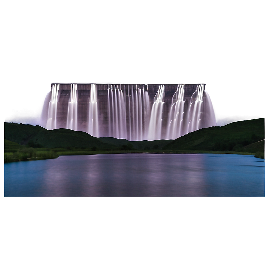 Dam Under Starry Night Sky Png Xyc26