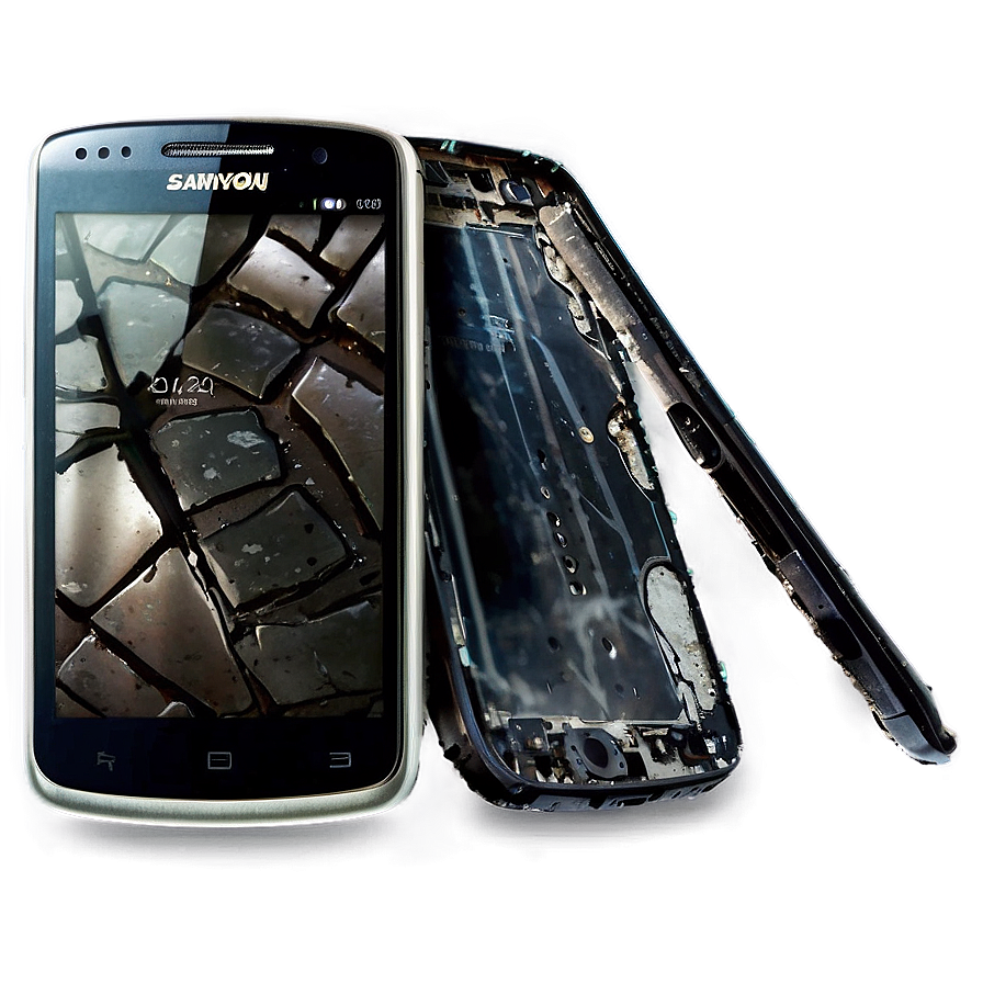 Damaged Smartphone Png 06242024