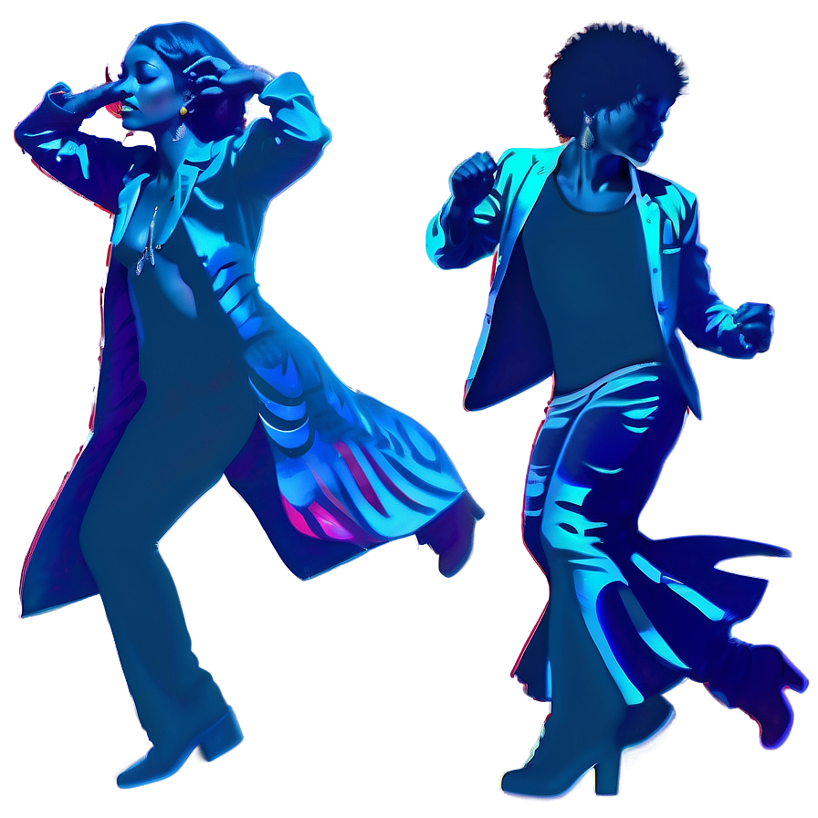 Dancing Disco Silhouettes Png Dyb