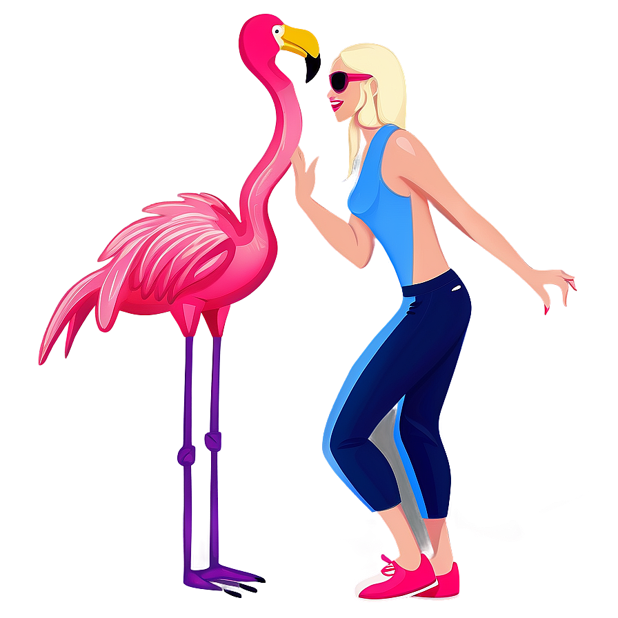 Dancing Flamingo Cartoon Png 05062024