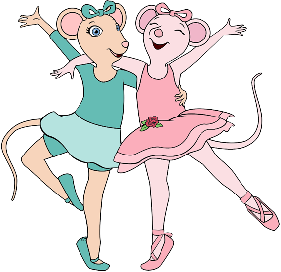 Dancing Mice Ballerinas Illustration