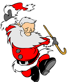 Dancing Santa Claus Cartoon