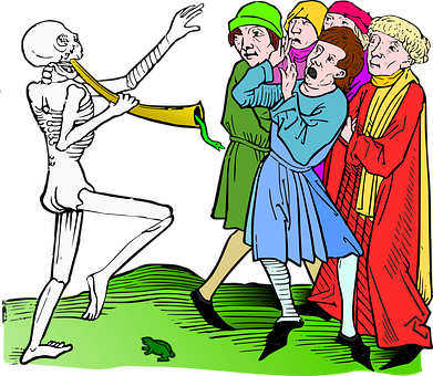 Dancing Skeleton Entertains Crowd