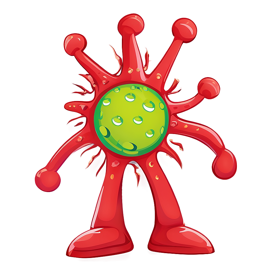 Dancing Virus Cartoon Png 06282024