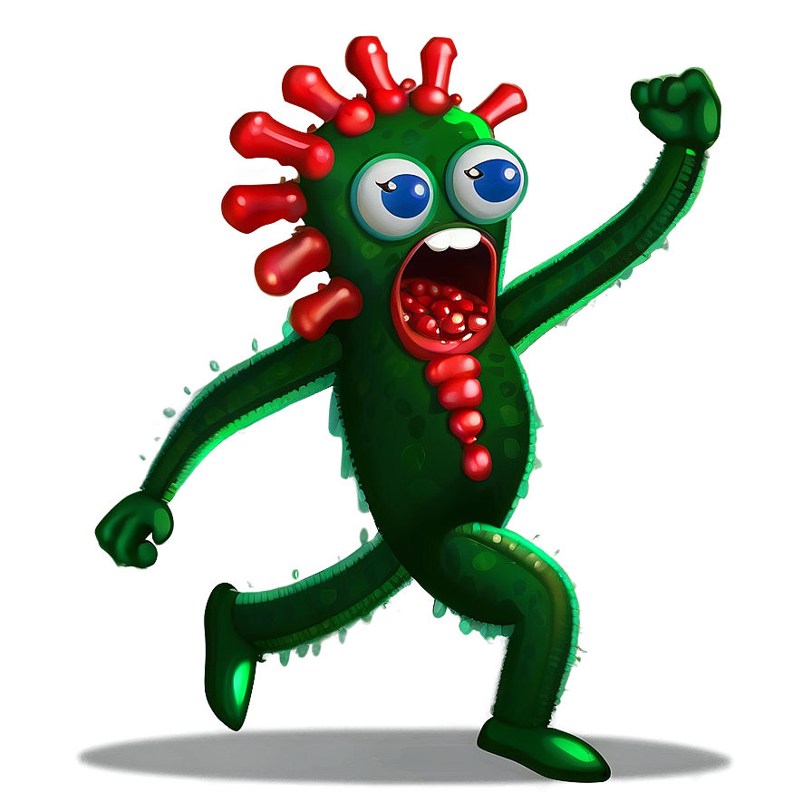 Dancing Virus Cartoon Png Uib36