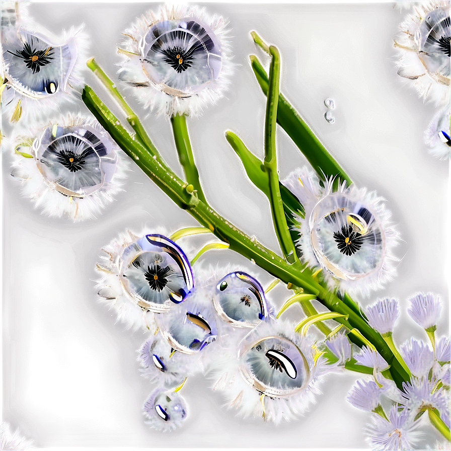 Dandelion Dew Drops Png Xge89