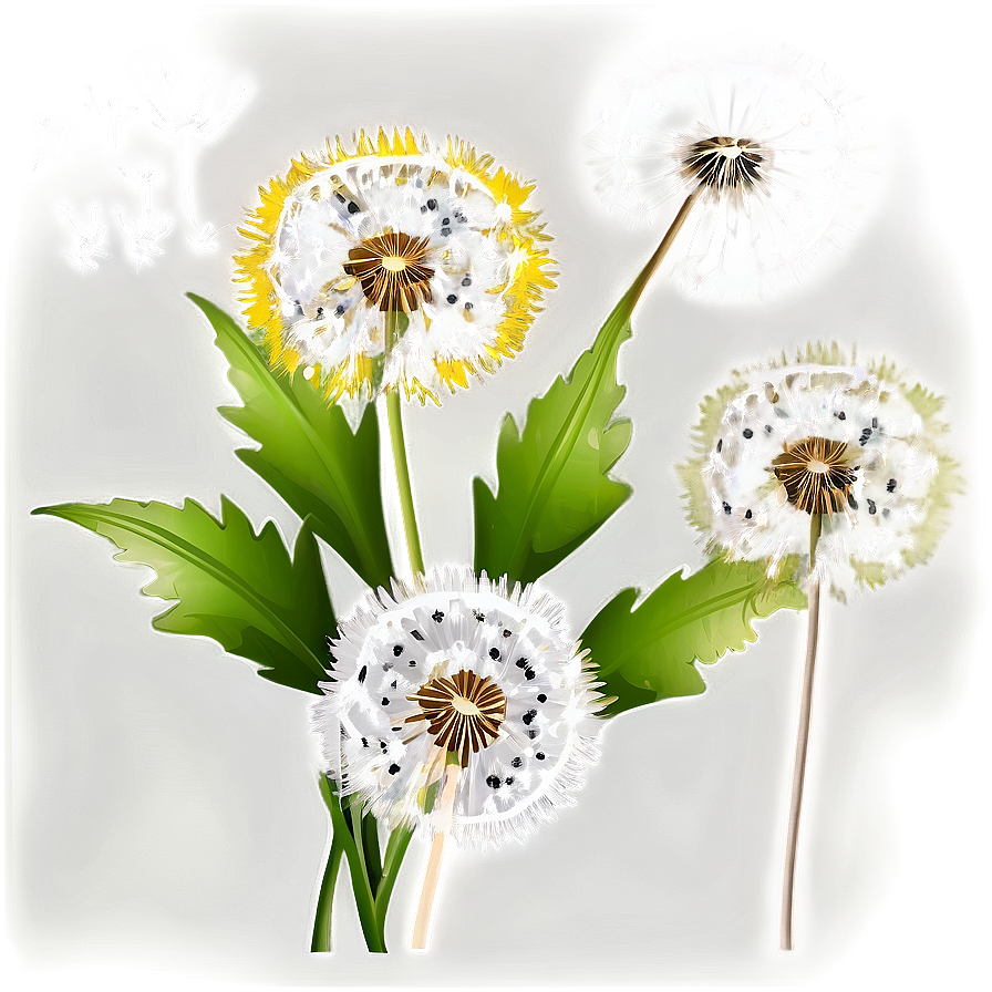 Dandelion Floral Pattern Png 05242024