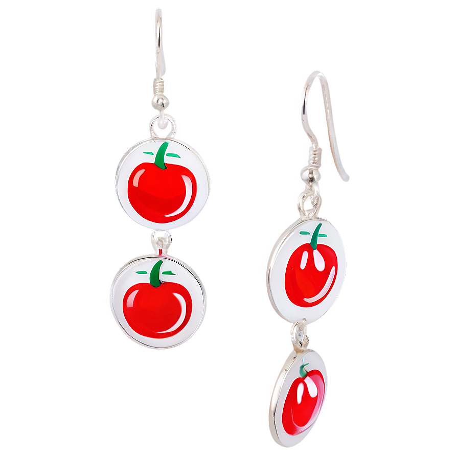 Dangling Cherry Earrings Png Kdj5