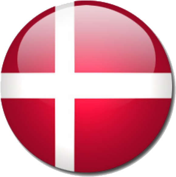 Danish National Flag Button